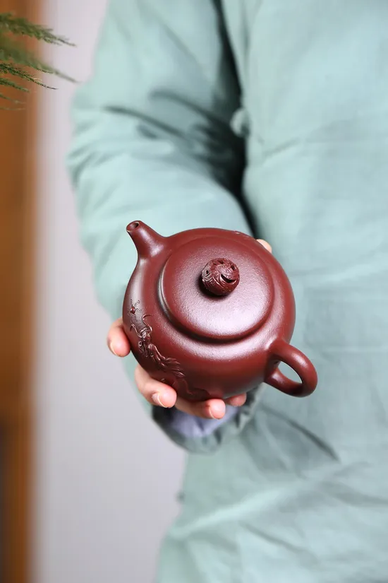Premium Yixing Zisha Teapot Handcrafted | Dragon Design Artisan Collection 1