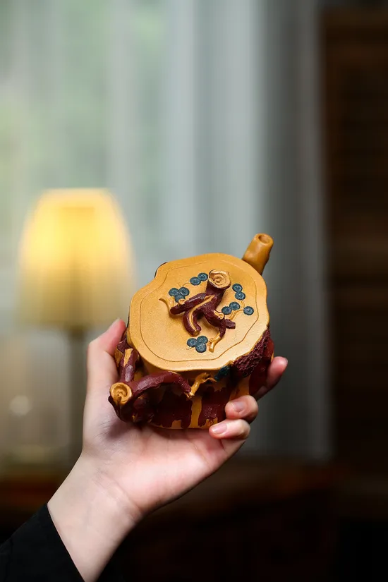 Zisha Teapots: Huangjinduan clay | Tree Stump Set 7