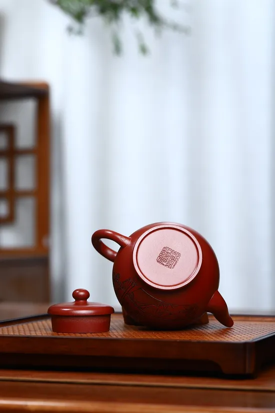 Premium Yixing Zisha Teapot: Da Hong Pao Clay, Handcrafted Artistry 6