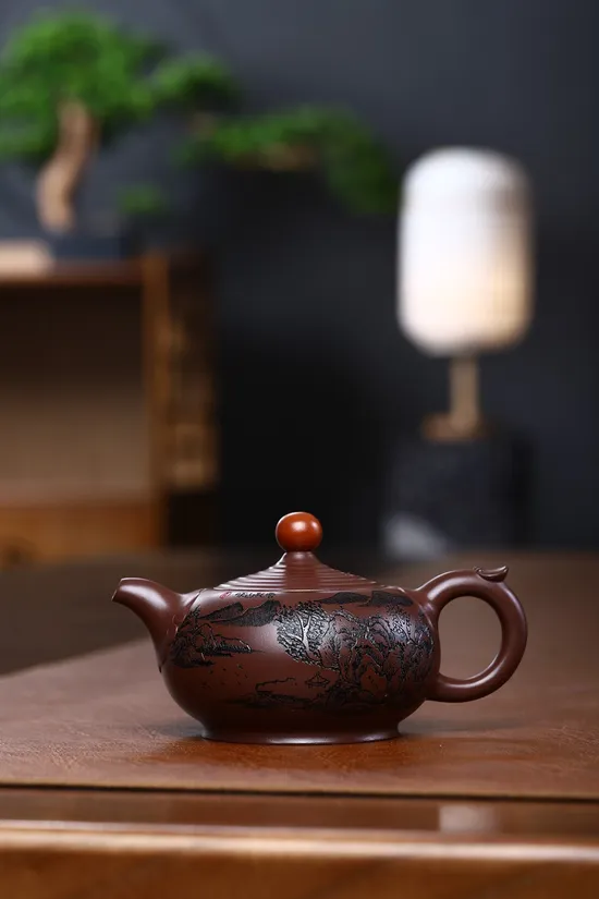 Handcrafted Yixing Clay Teapot: Rose Design, 220CC, Authentic & Collectible 1