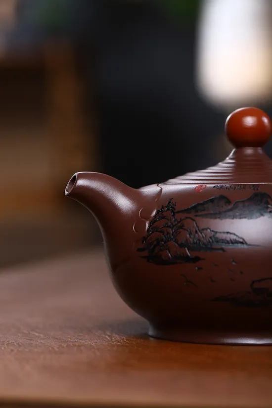Handcrafted Yixing Clay Teapot: Rose Design, 220CC, Authentic & Collectible 3