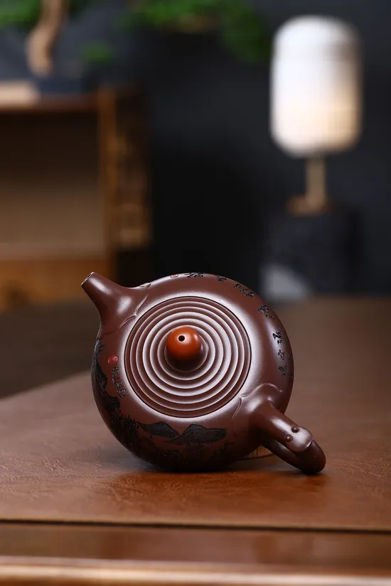 Handcrafted Yixing Clay Teapot: Rose Design, 220CC, Authentic & Collectible 4