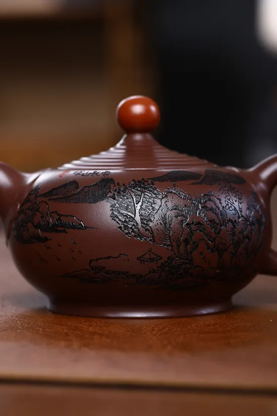 Handcrafted Yixing Clay Teapot: Rose Design, 220CC, Authentic & Collectible 5