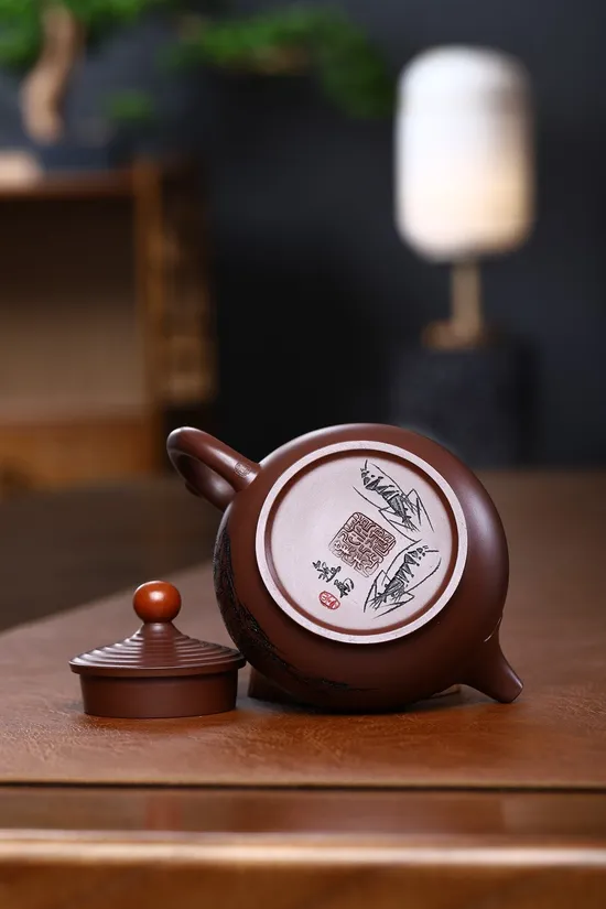 Handcrafted Yixing Clay Teapot: Rose Design, 220CC, Authentic & Collectible 6