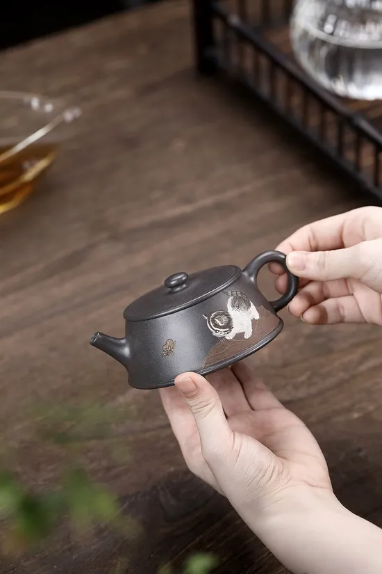Handmade Yixing Clay Teapot: Premium Purple Sand Artisan Craft 5
