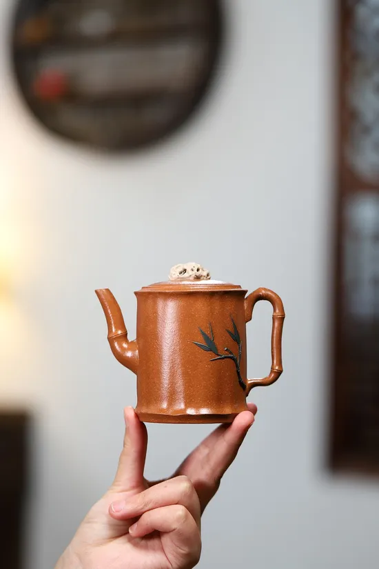Zisha Teapots: Taihu Stone Bamboo | Huangjiangpo clay 1