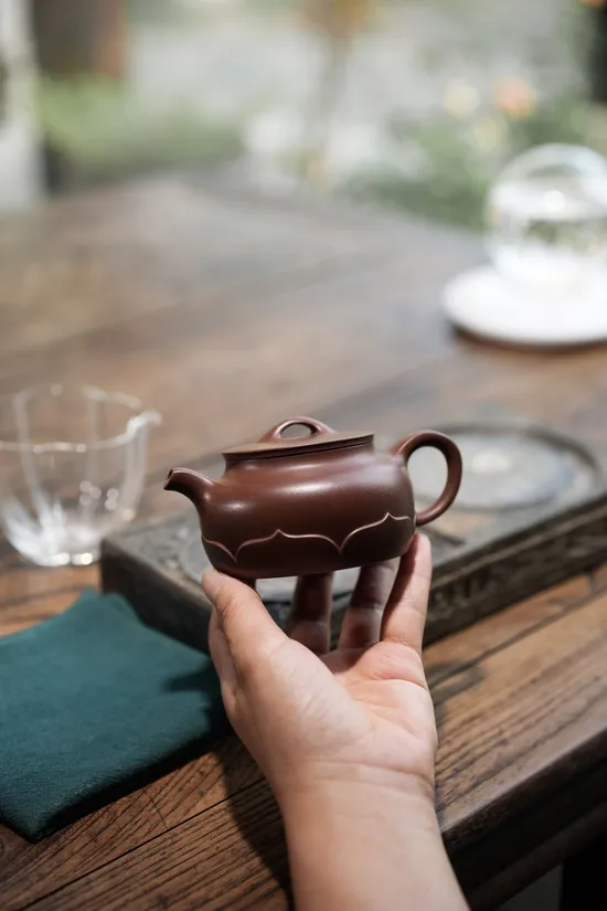 Zisha Teapots: Lotus Rhythm | premium purple clay 6