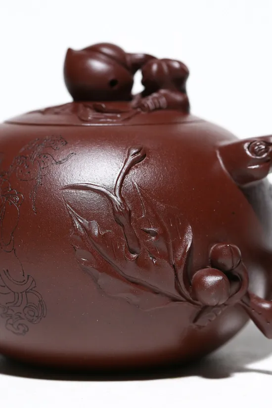 Yixing Zisha Teapot 'Sheng Tao' by Yao Huajun - 480cc, 3900 CNY 5