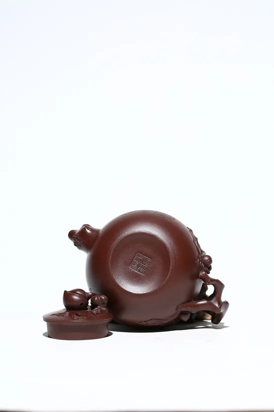 Yixing Zisha Teapot 'Sheng Tao' by Yao Huajun - 480cc, 3900 CNY 8