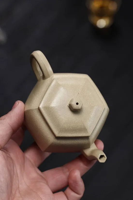 Yixing Zisha Teapot - Master Zhu Xinnan's Original Green Clay Pot 3