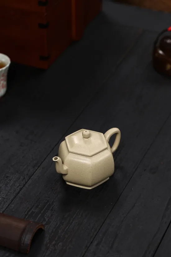 Yixing Zisha Teapot - Master Zhu Xinnan's Original Green Clay Pot 5