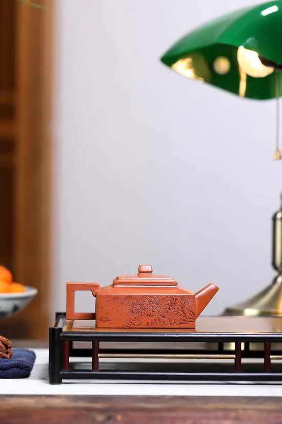 Yixing Zisha Teapot - Handcrafted Collectible Purple Clay Teapot 4