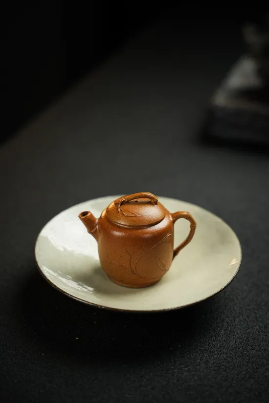 Zisha Teapots: 1 | 500 CNY | Elegant Bamboo Companion | premium golden duan clay 2