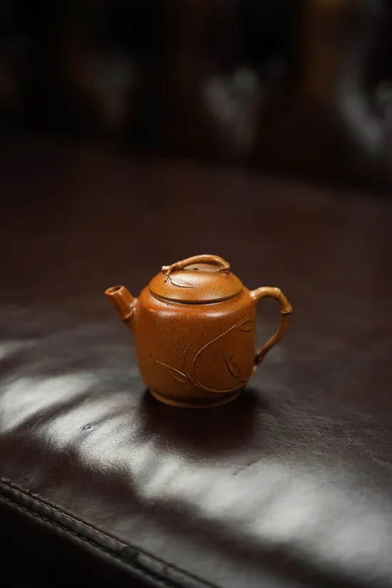 Zisha Teapots: 1 | 500 CNY | Elegant Bamboo Companion | premium golden duan clay 3