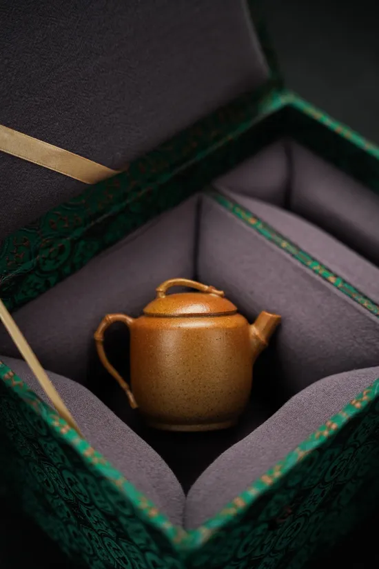 Zisha Teapots: 1 | 500 CNY | Elegant Bamboo Companion | premium golden duan clay 5
