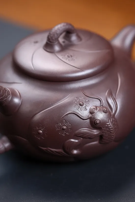 Zisha Teapots: Fish Turning into a Dragon | baimu zisha clay 5