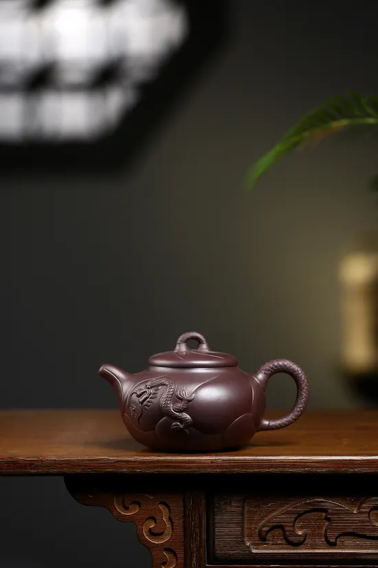 Zisha Teapots: Fish Turning into a Dragon | baimu zisha clay 7