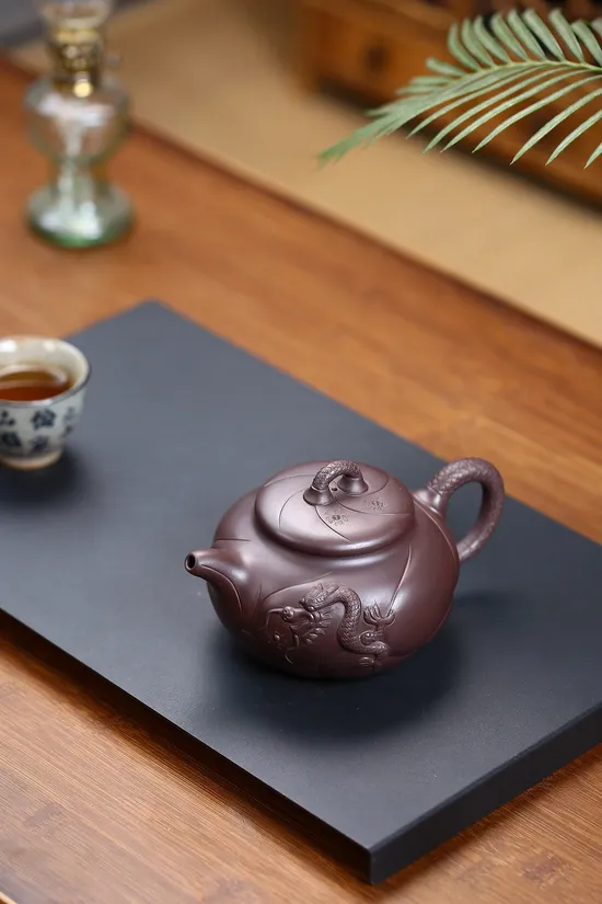 Zisha Teapots: Fish Turning into a Dragon | baimu zisha clay 9