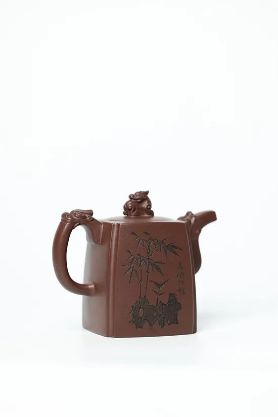 Premium Yixing Clay Teapot Set - Artisan Crafted Dragon Design 3