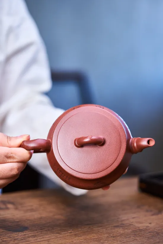 Yixing Zisha Teapot - Handcrafted Bamboo Design by Yin Huai 1