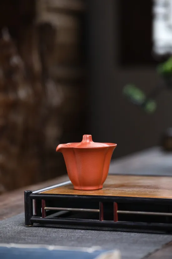 Yixing Clay Teapot Travel Set | Premium Lotus Design Tea Kit 5