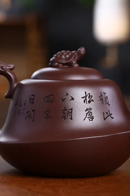 Master-Crafted Yixing Zisha Teapot – Collector’s Artisan Pottery 2