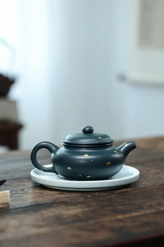 Zisha Teapots: Republican Era Green Clay | 50cc 1
