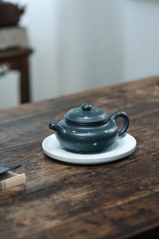Zisha Teapots: Republican Era Green Clay | 50cc 5