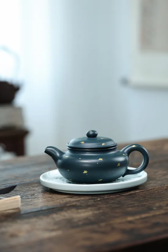 Zisha Teapots: Republican Era Green Clay | 50cc 7