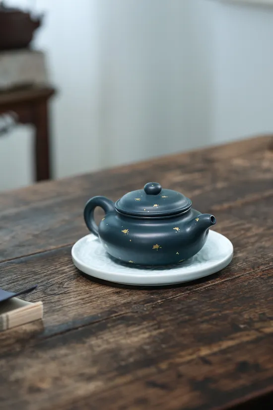 Zisha Teapots: Republican Era Green Clay | 50cc 9