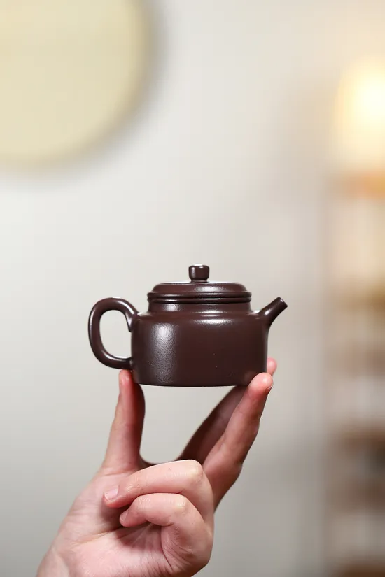 Zisha Teapots: hundred-eye old purple clay | classic Dezhong shape 3