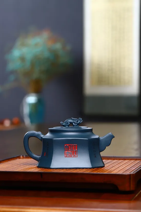 Zisha Teapots: Tianqing clay | Eight-Sided Auspicious Beast 1