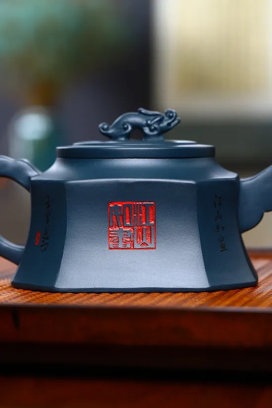 Zisha Teapots: Tianqing clay | Eight-Sided Auspicious Beast 3