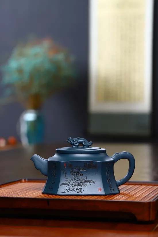 Zisha Teapots: Tianqing clay | Eight-Sided Auspicious Beast 6