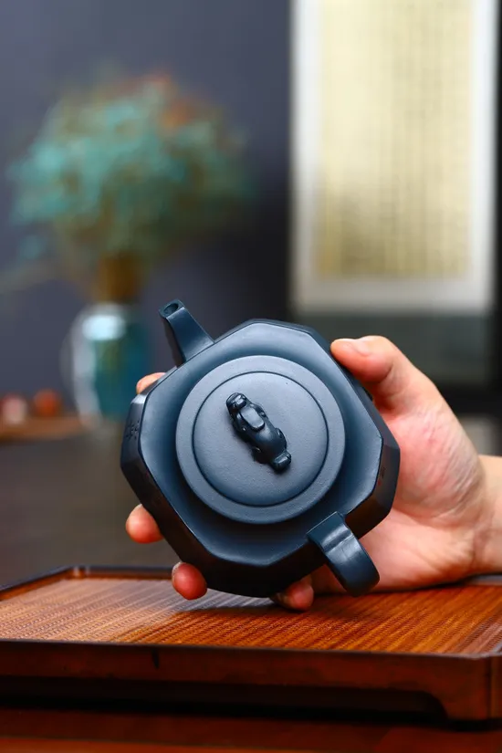 Zisha Teapots: Tianqing clay | Eight-Sided Auspicious Beast 7