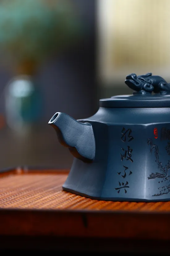 Zisha Teapots: Tianqing clay | Eight-Sided Auspicious Beast 8