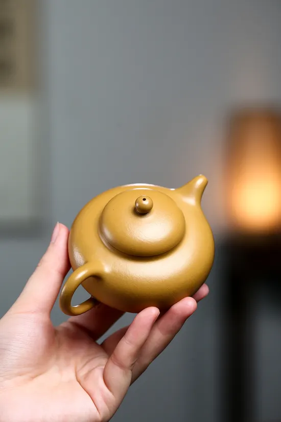 Zisha Teapots: Master Yang Peng | Fully Handmade Huaying 120cc Early Golden Zhu Ni 1