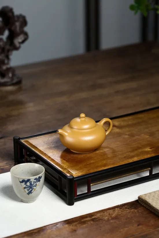 Zisha Teapots: Master Yang Peng | Fully Handmade Huaying 120cc Early Golden Zhu Ni 3