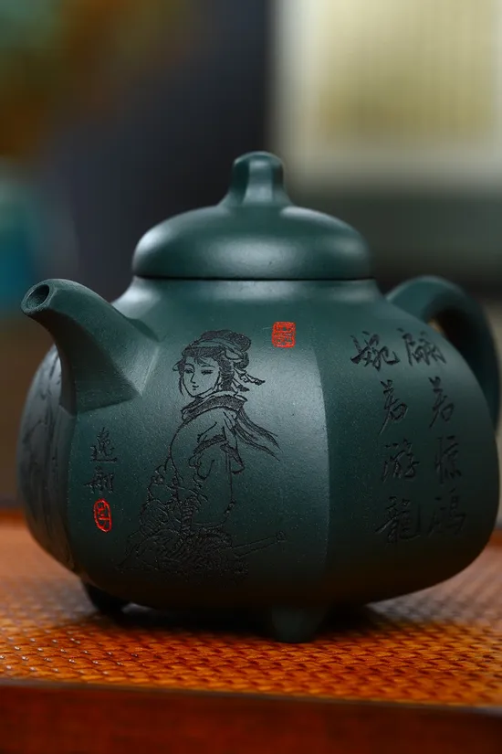 Zisha Teapots: high-quality green clay | Four Great Beauties 4