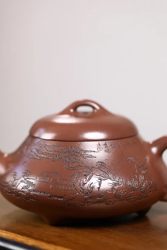Zisha Teapots: Hantang Stone Ladle | Bao Yuhua | Wenge-era Zini clay 1