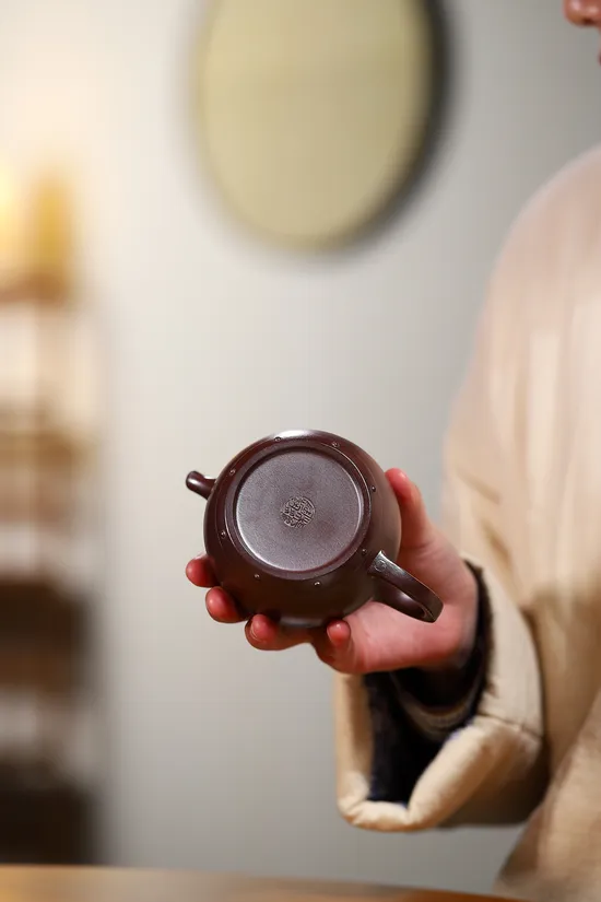 Golden Dragon Blood Clay Yixing Teapot | Handcrafted Collectible 3