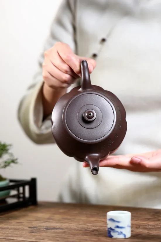 Authentic Yixing Zisha Teapot | Handcrafted Purple Clay Artistry 1