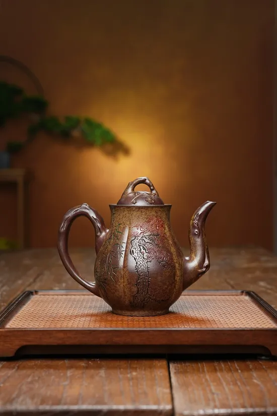 Zisha Teapots: Tiger Skin Gold Sand | Jianxin Fan 6