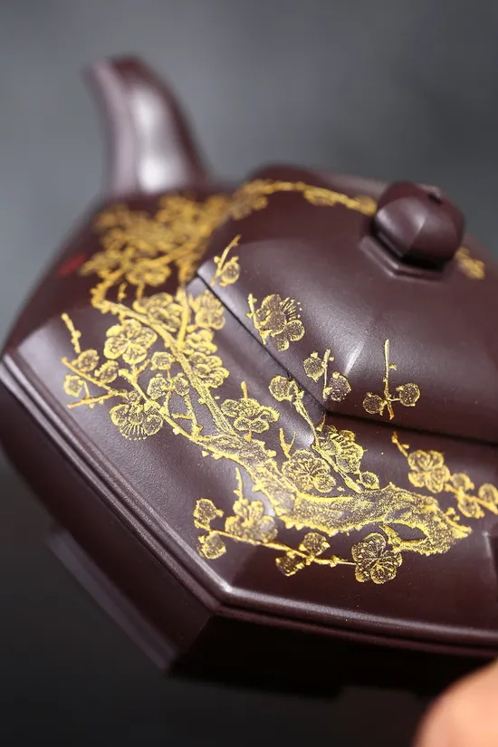 Yixing Zisha Teapot - Rare Purple Clay Art by Xia Ruijuan 1