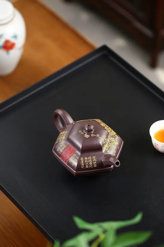 Yixing Zisha Teapot - Rare Purple Clay Art by Xia Ruijuan 5