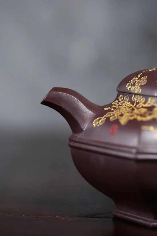 Yixing Zisha Teapot - Rare Purple Clay Art by Xia Ruijuan 6