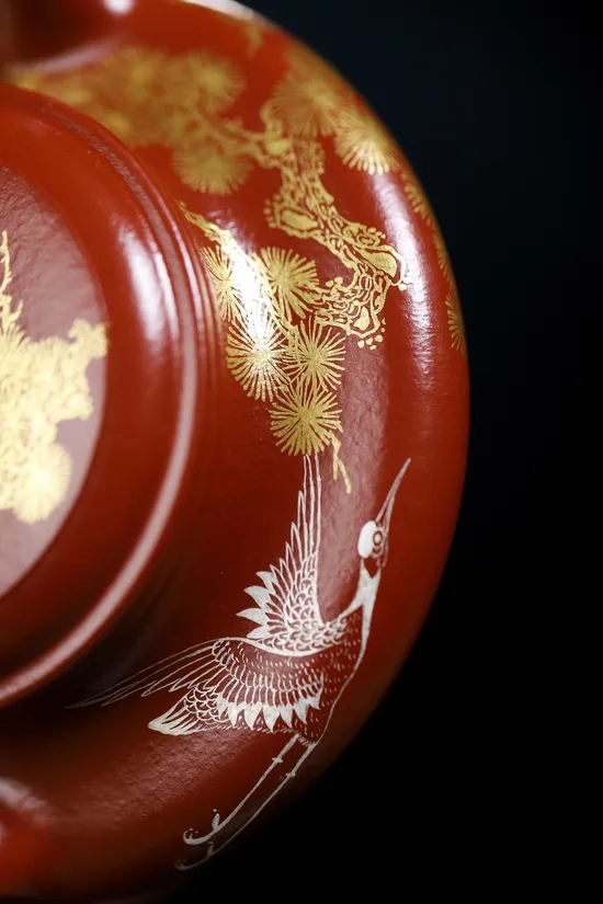 Zisha Teapots: Da Hong Pao clay | cloisonné enamel 2