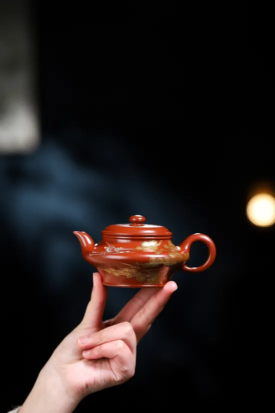 Zisha Teapots: Da Hong Pao clay | cloisonné enamel 5