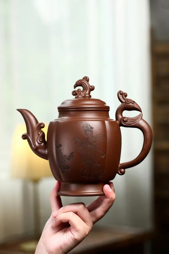 Premium Yixing Zisha Clay Teapot | Artisan Crafted Collectible 1