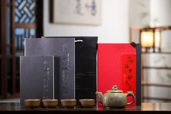 Premium Yixing Teapot Set | Dragon Series | Collector's Clay Art 5